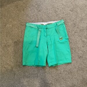 Crown & Ivy Teal Flat Front Shorts